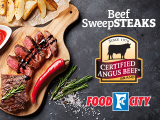 Certified Angus Beef ® & Food City Beef SweepSTEAKS