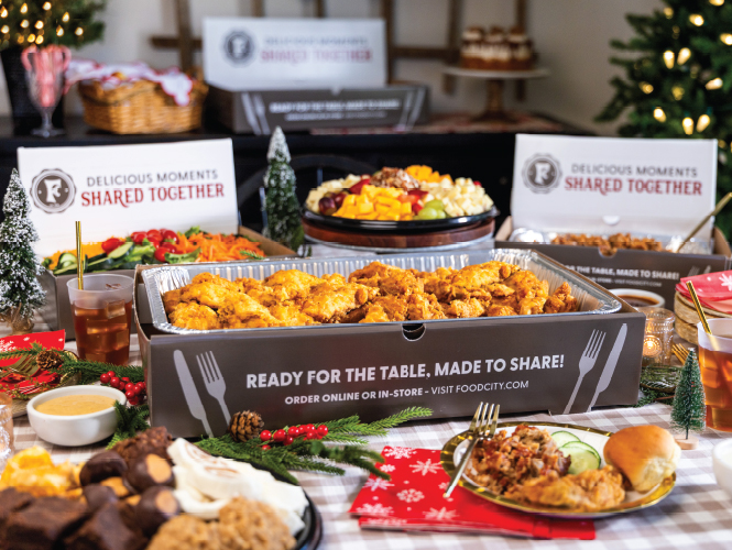 Holiday Party Trays, prepared fresh to order from Food City, are a delicious and crowd-pleasing addition to any special event.