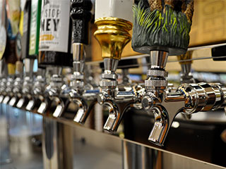 Offering a large selection of craft beer, micro-brews and ciders fresh out of the tap, just as the brewmaster intended.