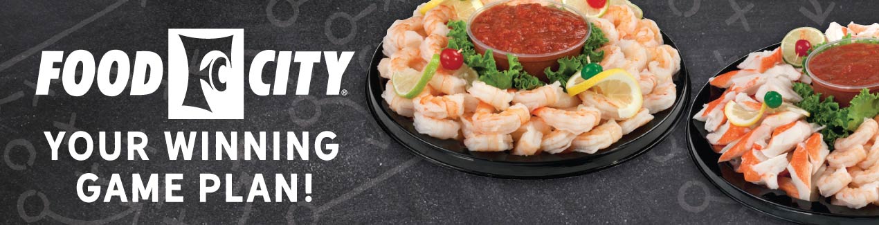 Your local Food City grocery has everything you need for a winning Big Game celebration. Score some major points with your fellow football aficionados this year with a wide variety of great party trays, fresh meats, fried chicken, wings, chips, dip and the best beer selection in town.