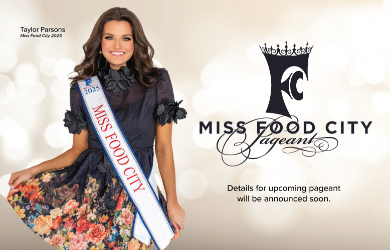 Apply today for your chance be the next Miss Food City. 