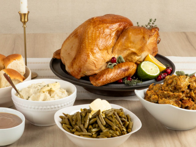 Our classic roasted turkey dinner with all the trimmings.  Order yours today from your local Food City Bakery/deli or online at any time.