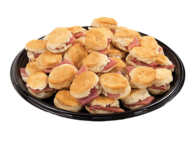 Whether you need breakfast, brunch or a hearty snack for your event the Country Brunch Party Tray from Food City is a great choice. Fresh-baked tea biscuits topped with a generous slice of mouth-watering country ham and ready to pickup when you need it.