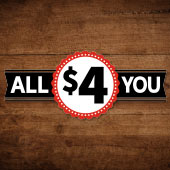 All $4 You Sale