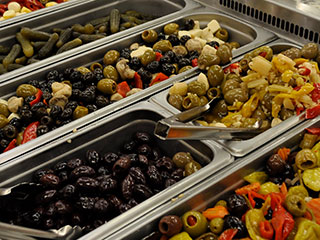 Your local Food City grocery Olive & Antipasto Bar featuring a wide selection of specialty olives, marinated vegetables, cheeses, peppers and more.