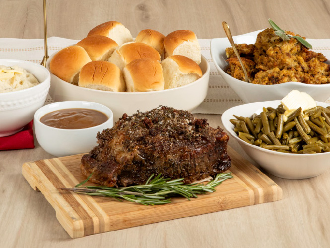 Try our new Prime Rib dinner this year fresh from the Food City Deli. None of the work with all of the accolades.