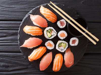 Food City's signature sushi is prepared in-store daily by professional sushi chefs, using fresh premium ingredients.