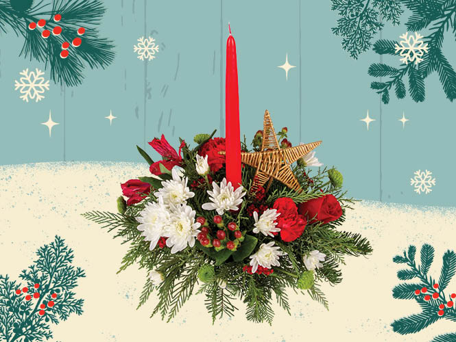 One of our holiday fresh floral centerpiece from your local Food City florist is what you need to get your Holiday table ready this year. 