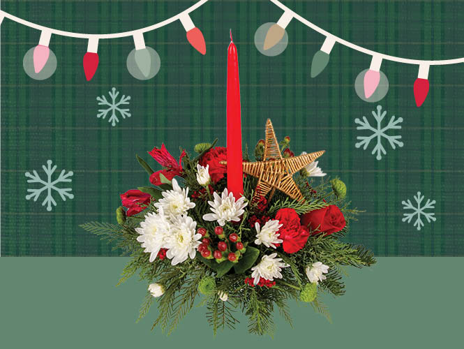 One of our holiday fresh floral centerpiece from your local Food City florist is what you need to get your Holiday table ready this year. 