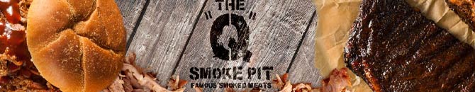 At our Q Smoke Pit in-store locations we offer a wide selection smoked meats and hand made side including: Ribs, Whole Pork Butt, Pulled Smoked Pork BBQ, Smoked Chicken Wings, Smoked Chicken Leg Quarters, Whole Smoked Rotisserie Chicken, our famous Hawg Back Taters and more. We even smoke whole Turkeys for the Holidays as well as Ribeye Loins, Brisket and Salmon by request. 