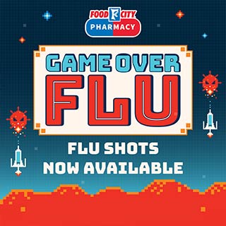 The seasonal flu shot is a vaccine that helps protect against influenza viruses. Get yours today at a Food City Pharmacy near you. It is a choice you won't regret.