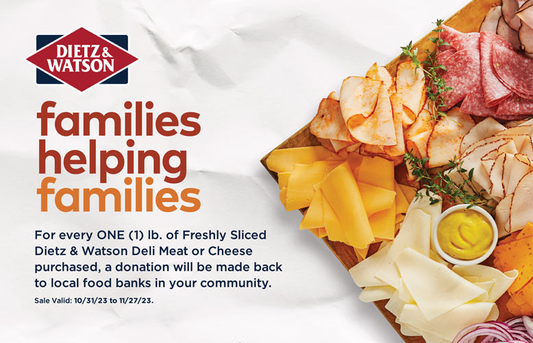 Dietz & Watson deli meats and cheese