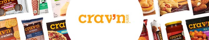 You’ve got a craving for something Seriously Satisfying, and that’s just what you’ll get with Crav’n Flavor brand products. Available at a Food City grocery store near you!