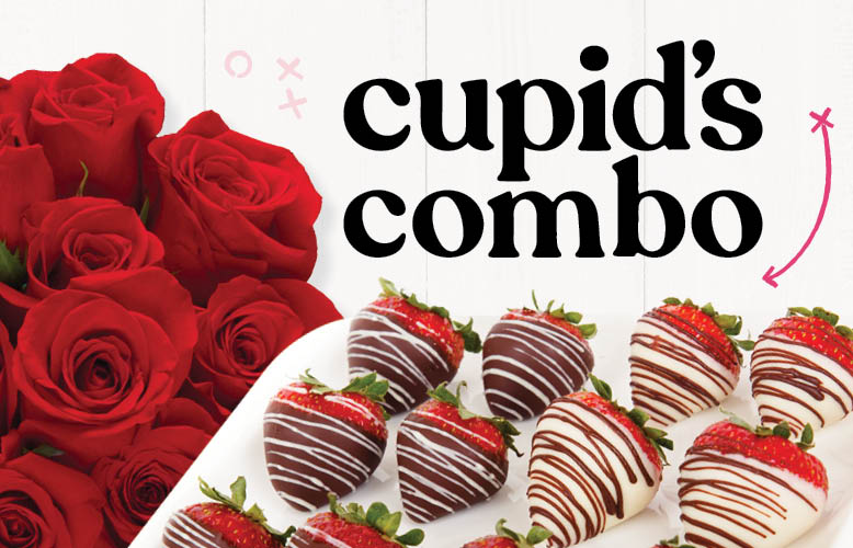 Show your affection with a dozen beautiful premium quality sleeved roses AND a dozen hand-dipped chocolate strawberries for just $29.99 at your local Food City grocery store. 