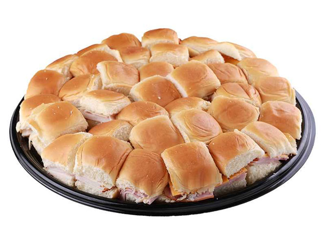 Food City's Ham & Turkey Slider Sandwiches party platters are filled with bite-size sandwiches perfect for any occasion.