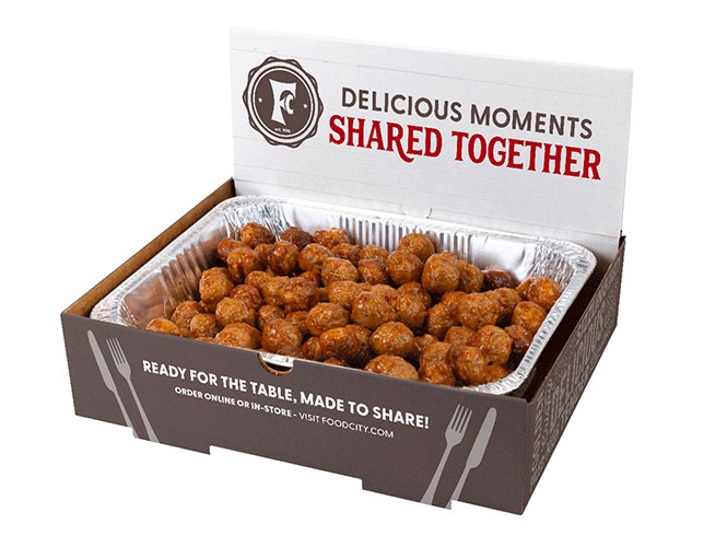 Thrill your crew with a savory platter of bite size meatballs hand tossed in a tangy house specialty barbecue sauce. Order your meatball party tray from Food City today.