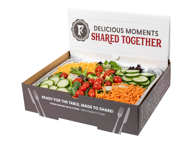 Fresh, colorful, and perfect for any occasion—our Tossed Garden Salad Party Box is a crowd favorite.