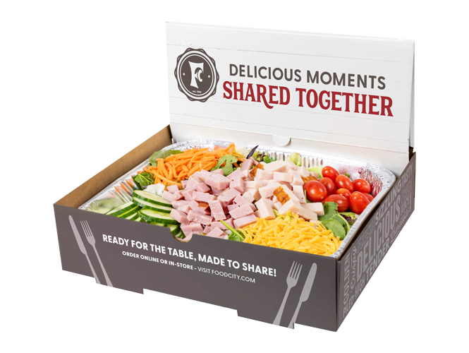 Serve up fresh flavor with our Chef Salad Party Box—perfect for gatherings and celebrations.