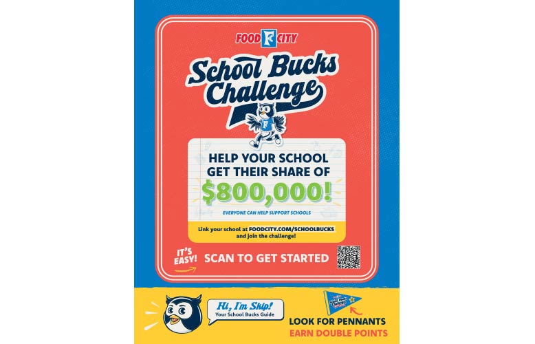 Downloadable 8.5 inch x 11 inch Flyer for Food City® School Bucks Challenge