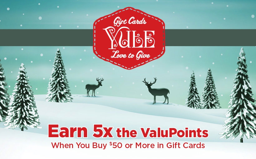 Earn 5x ValuPoints